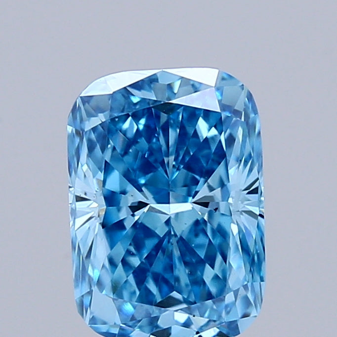 Bhimani 1.00ct Cushion Modified Lab-Grown Diamond Fancy Yellow VVS2