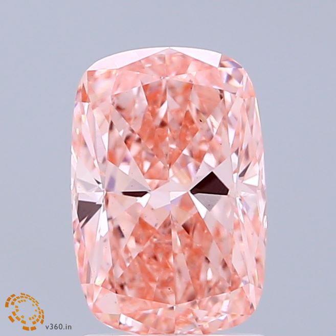 Bhimani Lab-Grown Cushion Diamond 2.00ct Fancy Vivid Pink VS2