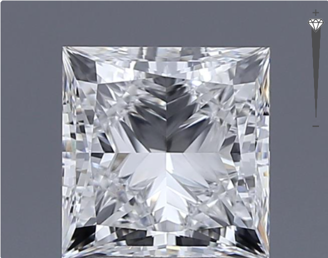 Bhimani Princess Lab-Grown Diamond 4.00ct E Color VVS2 Clarity