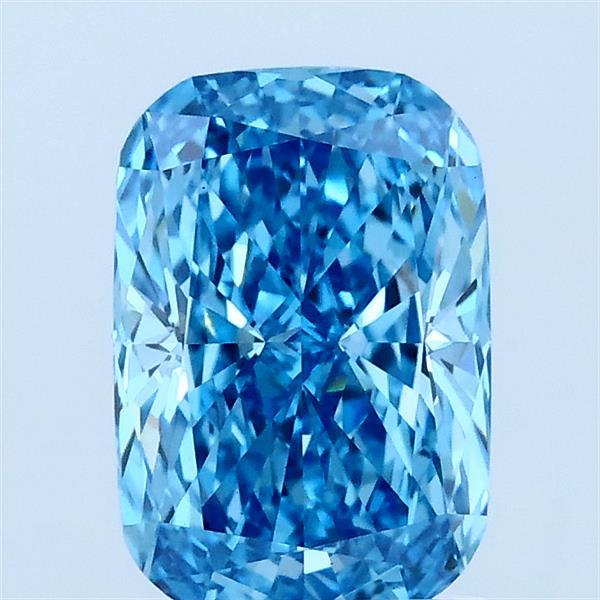Bhimani 1.50ct Cushion Lab-Grown Diamond Fancy Vivid Blue VS1