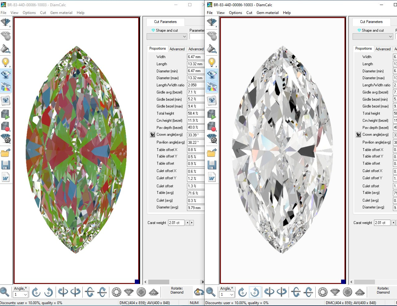 Bhimani 2.50ct Marquise Lab-Grown Diamond E VS1