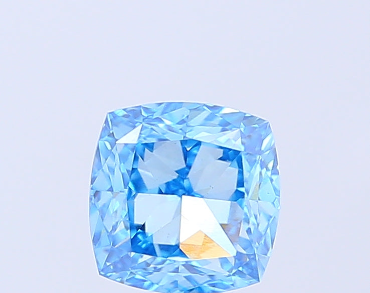 Bhimani 2.00ct Cushion Cut Lab-Grown Diamond Fancy Vivid Blue VS1