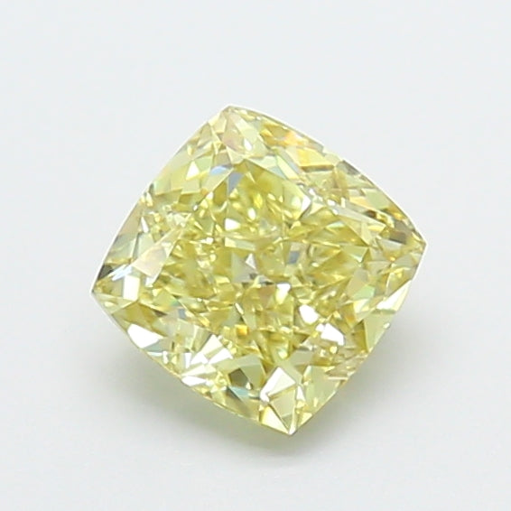 Bhimani Cushion 1.00ct Fancy Vivid Green Lab-Grown Diamond VS1