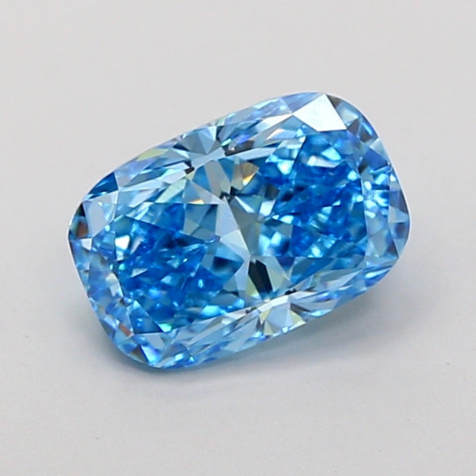 Bhimani Cushion 2.00ct Fancy Vivid Blue VS1 Lab-Grown Diamond